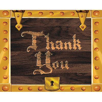 Pirates Buried Treasure Thank You Cards Birthday Party