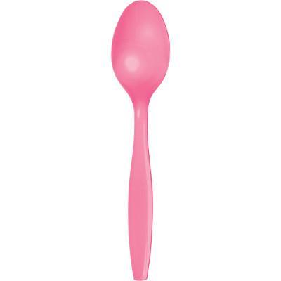 Candy Pink Plastic Spoons Color Creative Converting 