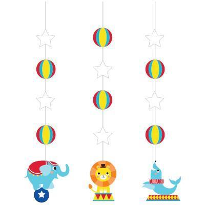 Circus Party Hanging Cutouts-Carnival Themed Birthday Supplies-Party Things Canada