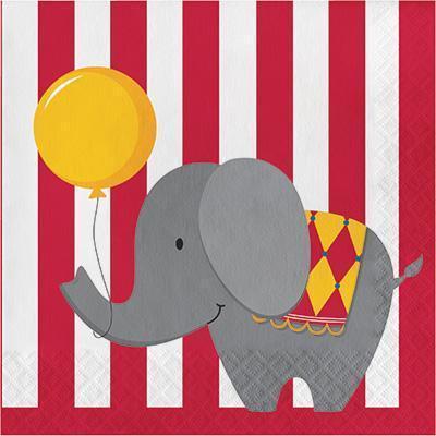 Circus Time Birthday Party Luncheon Napkins