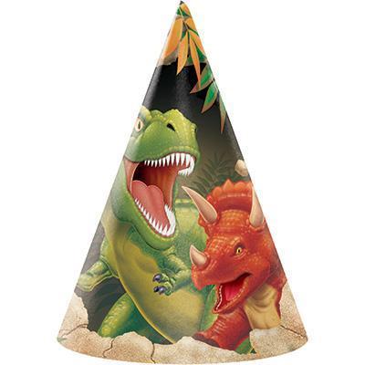 Dino Blast Birthday Hats-Dinosaurs Themed Birthday Supplies-Party Things Canada
