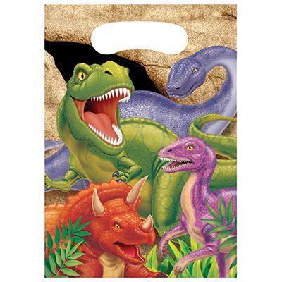 Dino Blast Loot Bags-Dinosaurs Themed Birthday Supplies-Party Things Canada