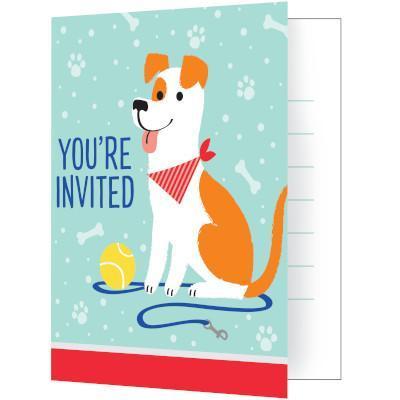 Dog Party Invitations-Dogs Themed Birthday Supplies-Party Things Canada