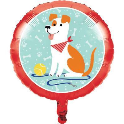 Dog Party Metallic Balloon-Dogs Themed Birthday Supplies-Party Things Canada