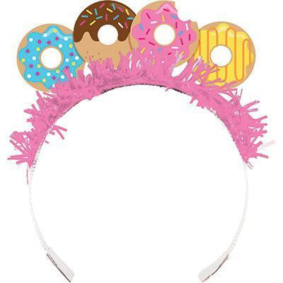Donut Time Tiaras-Doughnut Themed Birthday Supplies-Party Things Canada
