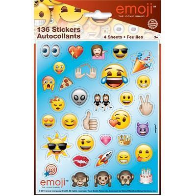 Emoji Sticker Sheets-Emojies Themed Birthday Supplies-Party Things Canada