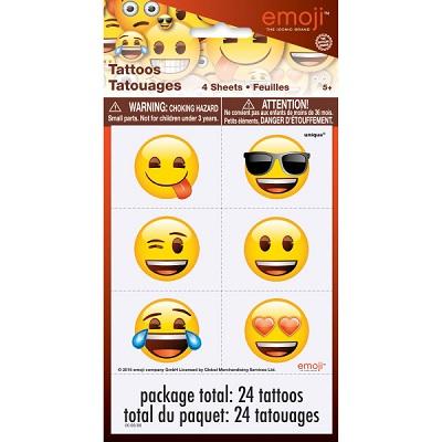 Emoji Tattoos-Emojies Themed Birthday Supplies-Party Things Canada