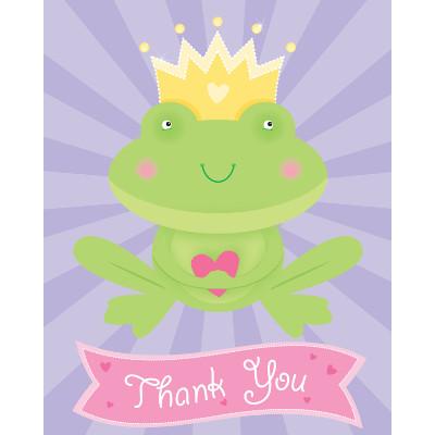 Fairytale Princess Thank You Cards-Little Princes Birthday Supplies-Party Things Canada