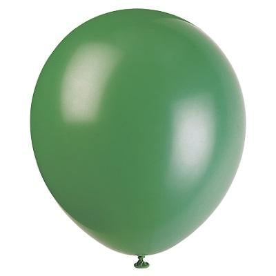 Forest Green Latex Balloons-Solid Color Latex Balloons-Party Things Canada