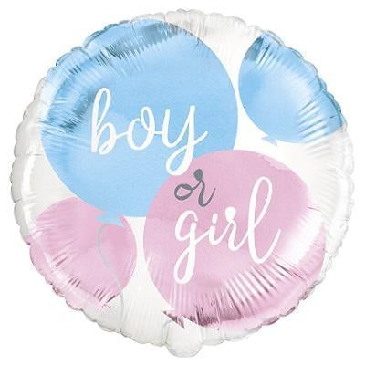 Gender Reveal Foil Balloon - Party Things Canada