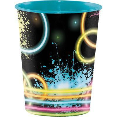Glow Party Plastic Favor Cup-Neon Glow Themed Birthday Supplies-Party Things Canada