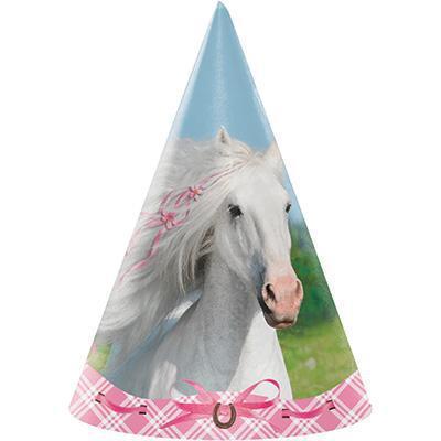 Heart My Horse Birthday Hats-Girl Horses Cowgirl Themed Birthday Supplies-Party Things Canada