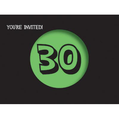 Holy Bleep '30' Invitations-Humorous Adults Milestones Birthday Supplies-Party Things Canada