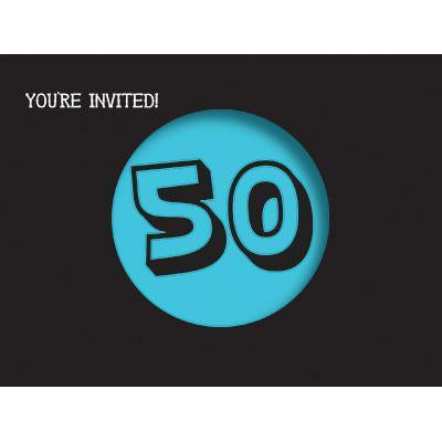 Holy Bleep '50' Invitations-Humorous Adults Milestones Birthday Supplies-Party Things Canada