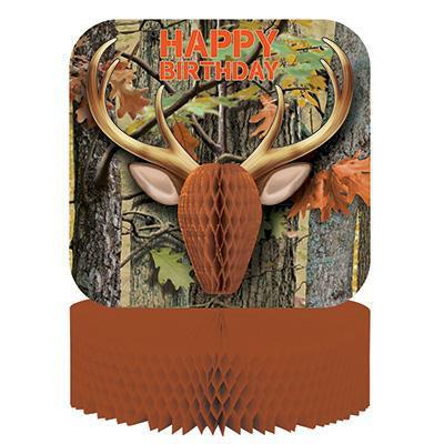 Hunting Camo Centerpiece-Hunting Themed Birthday Supplies-Party Things Canada