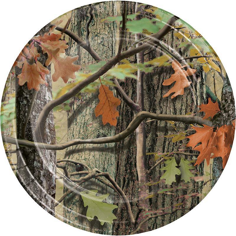 Hunting Camo Luncheon Plates-Hunting Themed Birthday Supplies-Party Things Canada