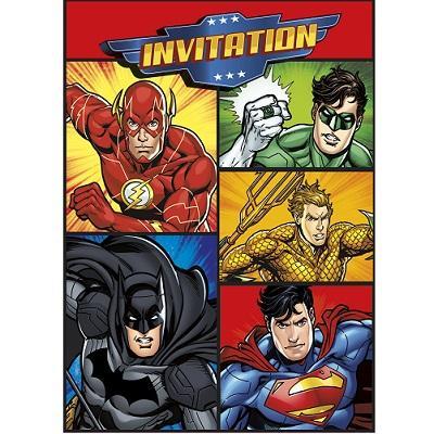 Justice League Invitations-Party Things Canada