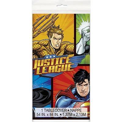 Justice League Plastic Tablecover-Party Things Canada