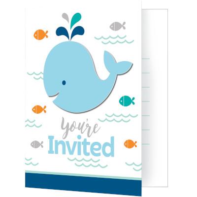 Lil Spout Blue Invitations-Party Things Canada
