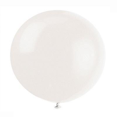 Linen White Giant Balloons-Gigantic Solid Color Latex Balloons-Party Things Canada