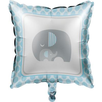 Little Peanut Boy Metallic Balloon-Blue and Gray Elephants Boy Baby Shower Supplies-Party Things Canada