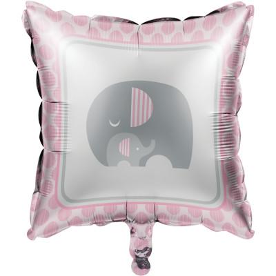 Little Peanut Girl Metallic Balloon-Pink and Gray Elephants Girl Baby Shower Supplies-Party Things Canada