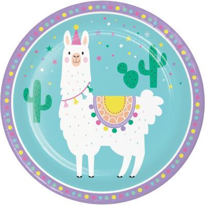 Llama Party Dinner Plates-Party Things Canada