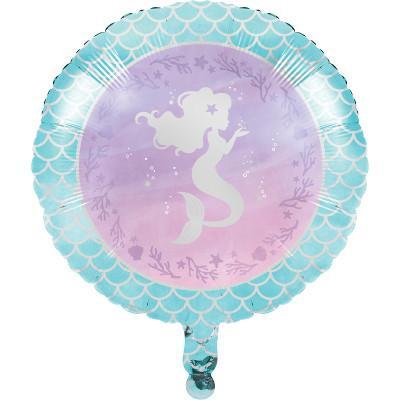 Mermaid Shine Metallic Balloon-Mermaids Iridescent Birthday Supplies-Party Things Canada