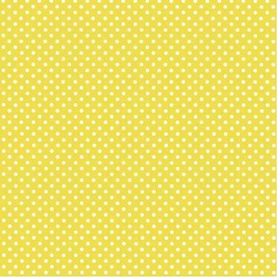 Mimosa Dots Print Beverage Napkins-Light Yellow Solid Color Tableware-Party Things Canada