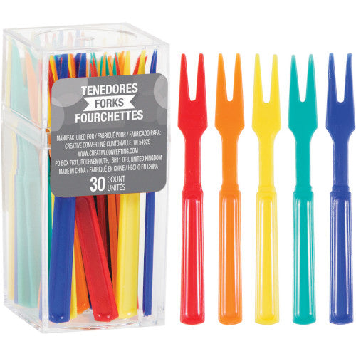 Creative Converting Assorted Color Cocktail Forks