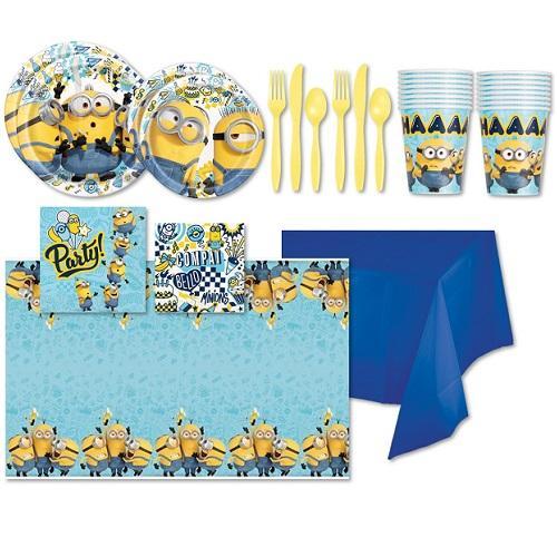 Minions Tableware Party Pack for 16 Guests-Party Things Canada