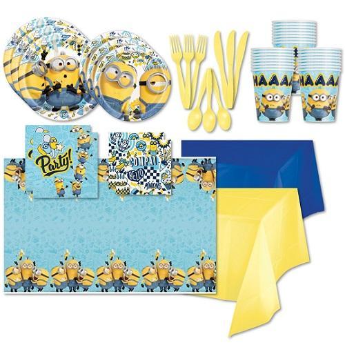 Minions Tableware Party Pack for 24 Guests-Party Things Canada