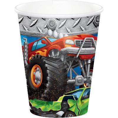 Monster Truck Jam Rally Birthday Party Beverage Cups