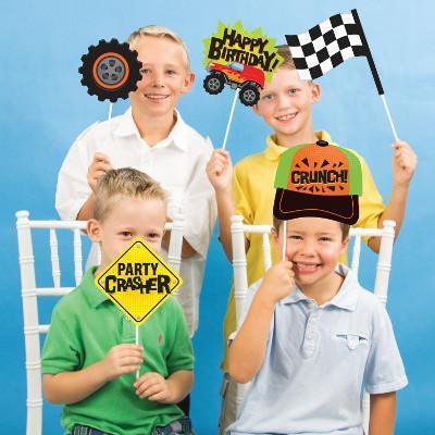 Monster Truck Jam Rally Birthday Party Photo Booth Props