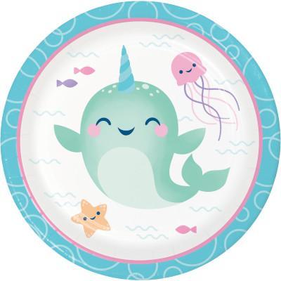 Narwhal Party Luncheon Plates-Party Things Canada
