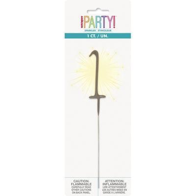 Numeral '1' Party Sparklers-1st Birthday Party Supplies-Party Things Canada