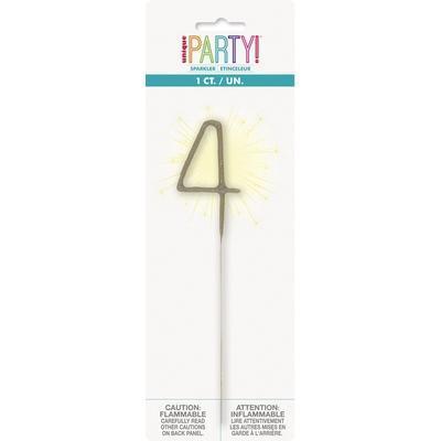 Numeral '4' Party Sparklers-Birthday Sparklers-Party Things Canada