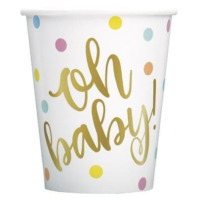 Oh Baby Beverage Cups - Party Things Canada