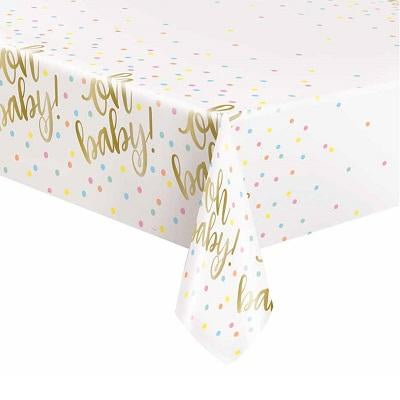 Oh Baby Plastic Tablecover - Party Things Canada