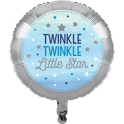 One Little Star Boy Metallic Balloon-Twinkle Little Star Boy 1st Birthday Baby Shower-Party Things Canada