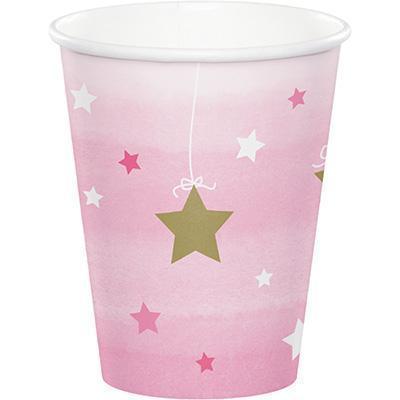 One Little Star Girl Cups-Twinkle Little Star Girl 1st Birthday Baby Shower-Party Things Canada