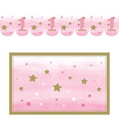 One Little Star Girl High Chair Kit-Twinkle Little Star Girl 1st Birthday Baby Shower-Party Things Canada