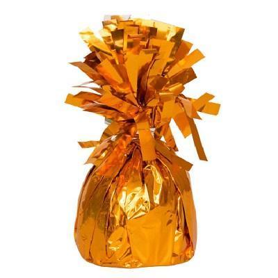 Orange Foil Balloon Weight-Helium Balloons Anchors Weights-Party Things Canada
