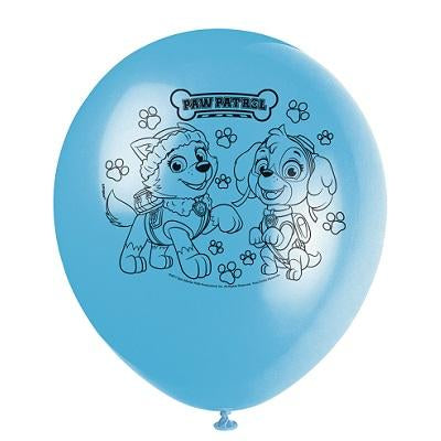 Paw Patrol Girl Latex Balloons-Skye Paw Patrol Girl Birthday Supplies-Party Things Canada
