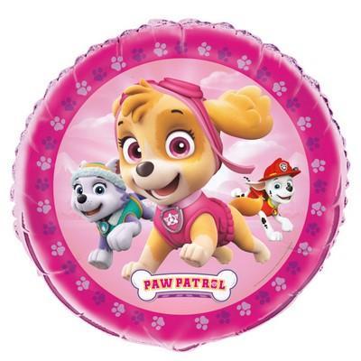 Paw Patrol Girl Metallic Balloon-Skye Paw Patrol Girl Birthday Supplies-Party Things Canada