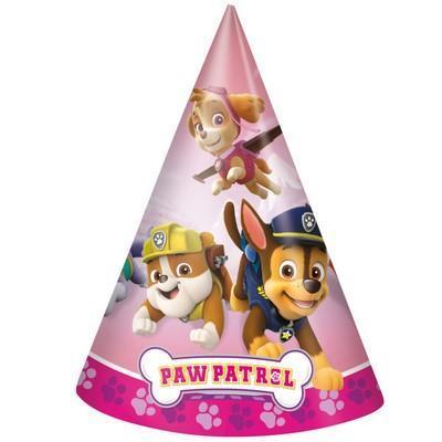Paw Patrol Girl Party Hats-Skye Paw Patrol Girl Birthday Supplies-Party Things Canada