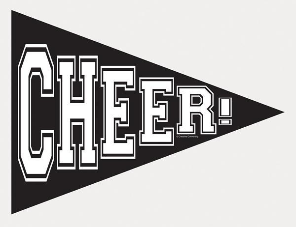 Pennant Black-Sports Team Cheering Supplies-Party Things Canada