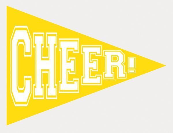 Pennant Yellow-Sports Team Cheering Supplies-Party Things Canada