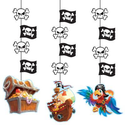 Pirate Treasure Hanging Cutouts-Party Things Canada