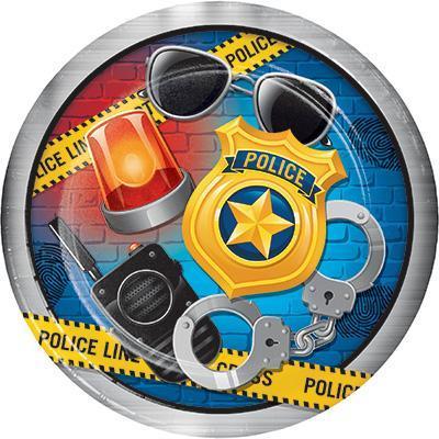 Police Party Dinner Plates-Cops Themed Birthday Supplies-Party Things Canada
